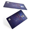Deep Blue with Gold Shimmering Orbs of Light - Premium Protective Decal Skin-Kit for the Apple Credit Card