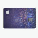 Deep Blue with Gold Shimmering Orbs of Light - Premium Protective Decal Skin-Kit for the Apple Credit Card