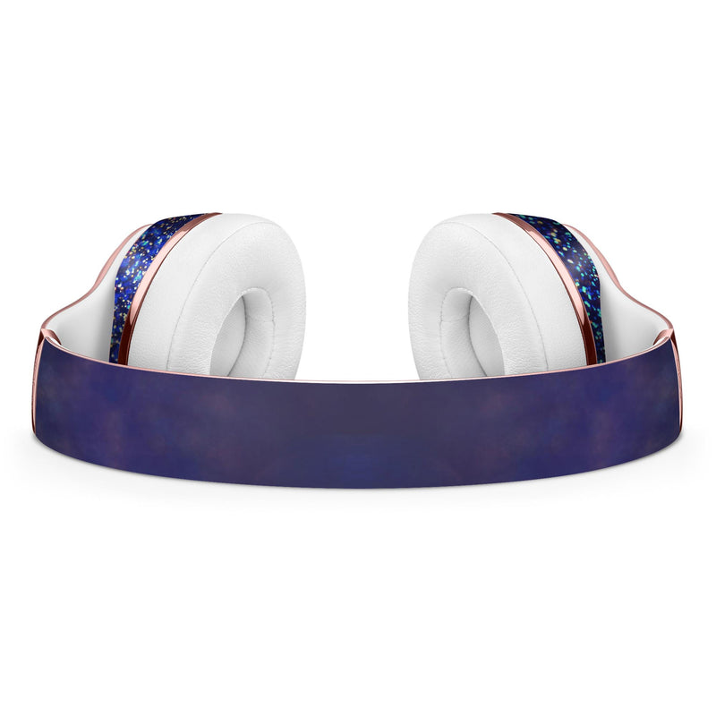 Deep Blue with Gold Shimmering Orbs of Light Full-Body Skin Kit for the Beats by Dre Solo 3 Wireless Headphones