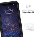 Deep Blue with Gold Shimmering Orbs of Light - Skin Kit for the iPhone OtterBox Cases