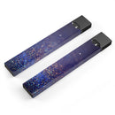 Deep Blue with Gold Shimmering Orbs of Light - Premium Decal Protective Skin-Wrap Sticker compatible with the Juul Labs vaping device