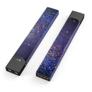 Deep Blue with Gold Shimmering Orbs of Light - Premium Decal Protective Skin-Wrap Sticker compatible with the Juul Labs vaping device