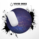 Deep Blue with Gold Shimmering Orbs of Light// WaterProof Rubber Foam Backed Anti-Slip Mouse Pad for Home Work Office or Gaming Computer Desk