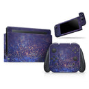 Deep Blue with Gold Shimmering Orbs of Light // Skin Decal Wrap Kit for Nintendo Switch Console & Dock, Joy-Cons, Pro Controller, Lite, 3DS XL, 2DS XL, DSi, or Wii - Vinyl Skin Wrap for Nintendo Switch 2, OLED, Lite, Pro Controller & Wii