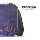 Deep Blue with Gold Shimmering Orbs of Light // Skin Decal Wrap Kit for Nintendo Switch Console & Dock, Joy-Cons, Pro Controller, Lite, 3DS XL, 2DS XL, DSi, or Wii - Vinyl Skin Wrap for Nintendo Switch 2, OLED, Lite, Pro Controller & Wii