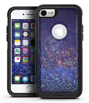 Deep Blue with Gold Shimmering Orbs of Light - iPhone 7 or 8 OtterBox Case & Skin Kits