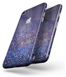 Deep Blue with Gold Shimmering Orbs of Light - Skin-kit for the iPhone 8 or 8 Plus