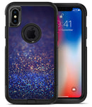 Deep Blue with Gold Shimmering Orbs of Light - iPhone X OtterBox Case & Skin Kits