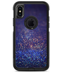 Deep Blue with Gold Shimmering Orbs of Light - iPhone X OtterBox Case & Skin Kits