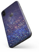 Deep Blue with Gold Shimmering Orbs of Light - iPhone X Skin-Kit