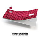 Deep Fuschia Oval Pattern - Premium Protective Decal Skin-Kit for the Apple Credit Card