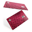 Deep Fuschia Oval Pattern - Premium Protective Decal Skin-Kit for the Apple Credit Card