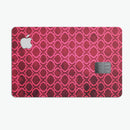 Deep Fuschia Oval Pattern - Premium Protective Decal Skin-Kit for the Apple Credit Card