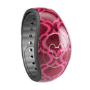 Deep Fuschia Oval Pattern - Decal Skin Wrap Kit for the Disney Magic Band
