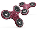 Deep Fuschia Oval Pattern Full-Body Fidget Spinner Skin-Kit