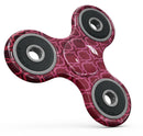Deep Fuschia Oval Pattern Full-Body Fidget Spinner Skin-Kit