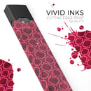 Deep Fuschia Oval Pattern - Premium Decal Protective Skin-Wrap Sticker compatible with the Juul Labs vaping device