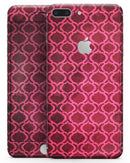 Deep Fuschia Oval Pattern - Skin-kit for the iPhone 8 or 8 Plus