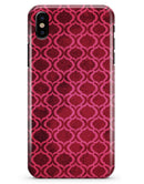 Deep Fuschia Oval Pattern - iPhone X Clipit Case