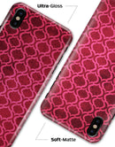 Deep Fuschia Oval Pattern - iPhone X Clipit Case