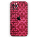 Deep Fuschia Oval Pattern  - Protective Skin Wrap & Decal – Compatible with iPhone SE to iPhone 17 Pro Max (All Models)