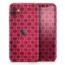 Deep Fuschia Oval Pattern  - Protective Skin Wrap & Decal – Compatible with iPhone SE to iPhone 17 Pro Max (All Models)