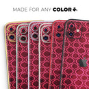 Deep Fuschia Oval Pattern  - Protective Skin Wrap & Decal – Compatible with iPhone SE to iPhone 17 Pro Max (All Models)