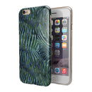 Deep Green and Blue Watercolor Zebra Pattern iPhone 6/6s or 6/6s Plus 2-Piece Hybrid INK-Fuzed Case