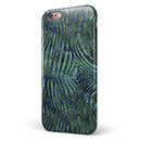 Deep Green and Blue Watercolor Zebra Pattern iPhone 6/6s or 6/6s Plus 2-Piece Hybrid INK-Fuzed Case