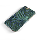 Deep Green and Blue Watercolor Zebra Pattern iPhone 6/6s or 6/6s Plus 2-Piece Hybrid INK-Fuzed Case