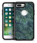 Deep Green and Blue Watercolor Zebra Pattern - iPhone 7 Plus/8 Plus OtterBox Case & Skin Kits