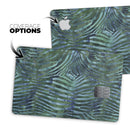 Deep Green and Blue Watercolor Zebra Pattern - Premium Protective Decal Skin-Kit for the Apple Credit Card