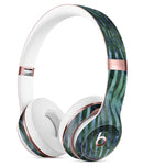 Deep Green and Blue Watercolor Zebra Pattern Full-Body Skin Kit for the Beats by Dre Solo 3 Wireless Headphones
