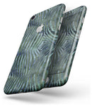 Deep Green and Blue Watercolor Zebra Pattern - Skin-kit for the iPhone 8 or 8 Plus