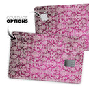 Deep Magenta Damask Pattern - Premium Protective Decal Skin-Kit for the Apple Credit Card