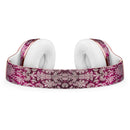 Deep Magenta Damask Pattern Full-Body Skin Kit for the Beats by Dre Solo 3 Wireless Headphones