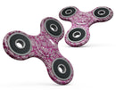 Deep Magenta Damask Pattern Full-Body Fidget Spinner Skin-Kit