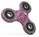 Deep Magenta Damask Pattern Full-Body Fidget Spinner Skin-Kit