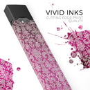 Deep Magenta Damask Pattern - Premium Decal Protective Skin-Wrap Sticker compatible with the Juul Labs vaping device