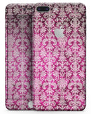 Deep Magenta Damask Pattern - Skin-kit for the iPhone 8 or 8 Plus