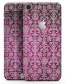 Deep Magenta Damask Pattern - Skin-kit for the iPhone 8 or 8 Plus