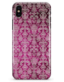 Deep Magenta Damask Pattern - iPhone X Clipit Case