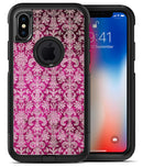 Deep Magenta Damask Pattern - iPhone X OtterBox Case & Skin Kits