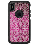 Deep Magenta Damask Pattern - iPhone X OtterBox Case & Skin Kits