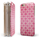 Deep Pink Bubble Morrocan Pattern iPhone 6/6s or 6/6s Plus 2-Piece Hybrid INK-Fuzed Case