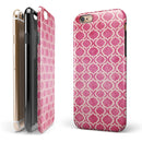 Deep Pink Bubble Morrocan Pattern iPhone 6/6s or 6/6s Plus 2-Piece Hybrid INK-Fuzed Case