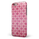Deep Pink Bubble Morrocan Pattern iPhone 6/6s or 6/6s Plus 2-Piece Hybrid INK-Fuzed Case