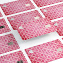 Deep Pink Bubble Morrocan Pattern - Premium Protective Decal Skin-Kit for the Apple Credit Card