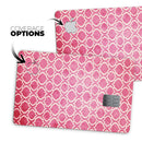 Deep Pink Bubble Morrocan Pattern - Premium Protective Decal Skin-Kit for the Apple Credit Card