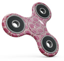 Deep Pink Bubble Morrocan Pattern Full-Body Fidget Spinner Skin-Kit